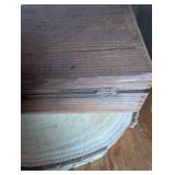 Early 1900s Wooden Cigar Box with Carved Pattern