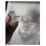 Crystal Cut Glass Decanter with Starburst Stopper