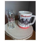 Budweiser Clydesdale Mug and Glass Set
