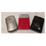 Collectible Lighter Bundle - Camel, Budweiser, Harley Davidson