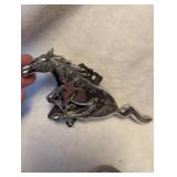 1975 Winchester Western Eagle and Horse Hood Ornament