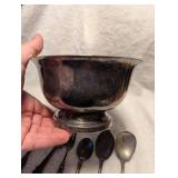 Ornate Silver Flatware Set with Enamel Accents