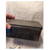 Mixed Metal Kitchen Smalls: Bread box, shakers, napkin holder