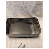 Mixed Metal Kitchen Smalls: Bread box, shakers, napkin holder
