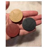1905 Clay Eagle Poker Chips Set