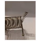 Metal Wire Spiral Dog Sculpture