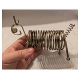Metal Wire Spiral Dog Sculpture