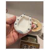 Small Trinket Decorative Set - Box, Ashtray, Trinket Plate, Ring Holder