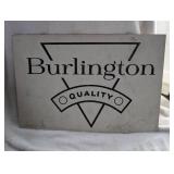 Burlington Quality Metal Store Sign