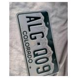 Colorado License Plate