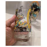 1993 Flintstones Freddy and Betty Glass Set -2ct