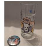 1982 E.T. Pizza Hut Limited Edition Glass + Pin