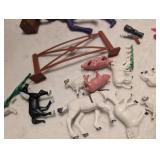 Mixed Toy Lot - Action Figures, Animals and Accessories