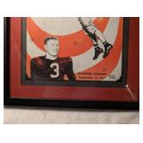 Framed 1967 Kansas vs Stanford Football Program