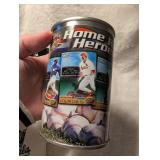 1998 Pacific Home Run Heroes MLB Collector Can + Royals Socks