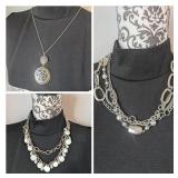 Circle Filigree Pendant Necklace + 2 Chain Styles - 3 ct