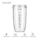 New Blender Cup and Blade Replacement Parts 32oz Cup and Extractor Blade and 2 Rubber Gaskets 4-Piece Compatible with NutriBullet High-Speed Blender/Mixer System 600W/900W Series - Retail: $20