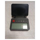 KANBIT Small Digital Travel Alarm Clock, Large LCD Display Front Button with Date & Temperature, Snooze and 8 Seconds Backlight AAA Battery Operated Desk Clock for Home & Office, Black - Retail: $12