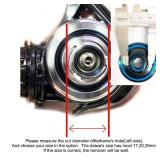 FAS Reel Body Side Cover Plate Remover Open Tool for Daiwa 17mm,20mm,23mm Saltist 1000-4000,5000-6000,8000-14000 (L-23mm) - Retail: $10