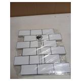 Art3d Peel and Stick Backsplash for Kitchen White Subway (10 Tiles, Thicker Design) - Retail: $30