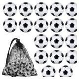 Coopay 18 Pieces 32mm Foosball Balls Table Multicolor Football Soccer Replacement Balls for Official Tabletop Game  (Black/White Pentagon) - Retail: $14