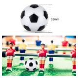 Coopay 18 Pieces 32mm Foosball Balls Table Multicolor Football Soccer Replacement Balls for Official Tabletop Game  (Black/White Pentagon) - Retail: $14