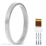 YIPLED 5 Inch House Numbers for Outside, Metal Address Number 0 - Modern Design, Weather-Resistant Silver Powder Coated Finish, No Fading (Silver) - Retail: $9