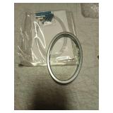 YIPLED 5 Inch House Numbers for Outside, Metal Address Number 0 - Modern Design, Weather-Resistant Silver Powder Coated Finish, No Fading (Silver) - Retail: $9