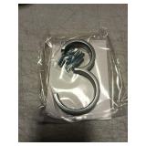 YIPLED 5 Inch House Numbers for Outside, Metal Address Number 3 - Modern Design, Weather-Resistant Silver Powder Coated Finish, No Fading (Silver) - Retail: $7