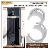 YIPLED 5 Inch House Numbers for Outside, Metal Address Number 3 - Modern Design, Weather-Resistant Silver Powder Coated Finish, No Fading (Silver) - Retail: $7