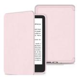Case for All-New 6 inch Kindle (11th Generation, 2024/2022 Release), Sanyetral Slim PU Leather Cover with Magnetic TPU Back and Auto Sleep/Wake, Not for TCL Remarkable Kobo -Light Pink - Retail: $10