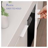 Peaha 10 Pack Kitchen Cabinet Handles 5 inch White Pulls for Dresser Drawers Door Edge Finger Pull Hardware - Retail: $36