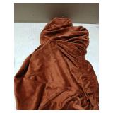 H.VERSAILTEX Velvet Stretch Individual Couch Cushion Cover Plush Slipcover for Loveseat Sofa Furniture Protector Seat Cover (1 Piece Loveseat Cushion Cover, Caramel) - Retail: $27