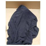 H.VERSAILTEX Super Stretch Individual Seat Cushion Covers Sofa Covers Couch Cushion Covers Slipcover Sets Thick Jacquard Textured Twill Fabric (1 Piece Loveseat Cushion Cover, Navy) - Retail: $21