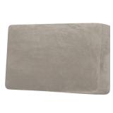 H.VERSAILTEX Velvet Stretch Individual Couch Cushion Cover Plush Slipcover for Loveseat Sofa Furniture Protector Seat Cover (1 Piece Loveseat Cushion Cover, Oatmeal) - Retail: $27