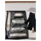 MESCOMB Upgraded 5 in 1 Hot Air Styler 110,000 RPM Hair Dryer Brush with Automatic Curling Barrel, Volumizer for Curl, Smooth & Blowout, Anti-Frizz & No Heat Damage (Champagne) - Retail: $110