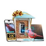 NETVUE by Birdfy Smart Bird Feeder with Camera Solar Power, Smart AI Birdwatching Camera, Auto Capture & Notify, Clear Day & Color Night Video & Pictures, Ideal Gift for Lover - Retail: $160