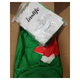 inslife [Flash Light] 10FT Tall Christmas Inflatable Outdoor Decoration Candy Castle with Santa Gingerbread and Penguin, Christmas Blow Up Candy Castle Inflatables for Xmas Outdoor Decorations - Retai