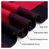 SEEKSEE Cotton Buffalo Plaid Rug 3