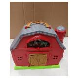 BOLZRA Farm Animals Big Red Barn Toy for 1 2 3 4 5 Years Old Toddlers, Kids Farm Figures Fence Playset with Tractor, Preschool Montessori Learning Toys, Christmas Birthday Easter Gift for Boys Girls -