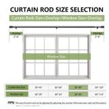5/8â Diameter Curtain Rods 30-90 Inch, for 30-84 Inch Windows, Adjustable Splicing Black Curtain Rods for Windows with Brackets, Window Rod Long Small Curtains Rod, 2 Pack - Retail: $17