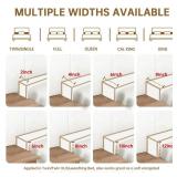 Headboard Bed Gap Filler, High Density Foam Mattress Extender Pillow, Removable, White, 39"x4"x6"