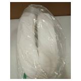 Headboard Bed Gap Filler, High Density Foam Mattress Extender Pillow, Removable, White, 39"x4"x6"