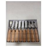8 Pcs Wood Sculpture Carving Chisel Tool Set DIY Art Craft (8) - Retail: $40