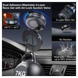 Jikasho Vacuum Magnetic Suction Phone Holder, Foldable and Retractable Hands-Free Suction Cup Phone Mount for Car/Gym/Mirror/Smooth Surface, Compatible with iPhone and Android (Space Grey) - Retail: $