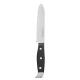 HENCKELS Statement Razor-Sharp 5-inch Serrated Utility Knife, Tomato Knife, German Engineered Informed by 100+ Years of Mastery, Black/Stainless Steel - Retail: $17