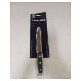 HENCKELS Statement Razor-Sharp 5-inch Serrated Utility Knife, Tomato Knife, German Engineered Informed by 100+ Years of Mastery, Black/Stainless Steel - Retail: $17