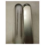 Titanium Lancet Needle Pimple Popper Tool Facial Milia Remover Blackhead Blemish Remover Blackhead Whitehead Extractor Professional Lancet Zit Blemish Comedone Removal Tool 2 Pieces with Box - Retail: