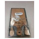 Ziliny 1 Set Bridal Baby Shower Cheese Prizes Wooden Square Board Gift Set Knives Forks Thank You Tags with Box for Guests for Valentines Bridal Baby Shower Housewarming Gifts (Bamboo Color) - Retail: