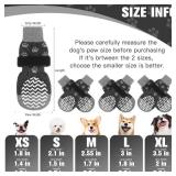 EXPAWLORER 6Pcs Anti Slip Dog Socks to Prevent Licking Paws, Dog Shoes for Winter, Double Sides Dog Boots & Paw Protectors Booties for Hardwood Floors with Grippers Small Medium Large Senior Dogs, M -